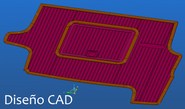 Cubierta de teka - Diseño CAD 3D